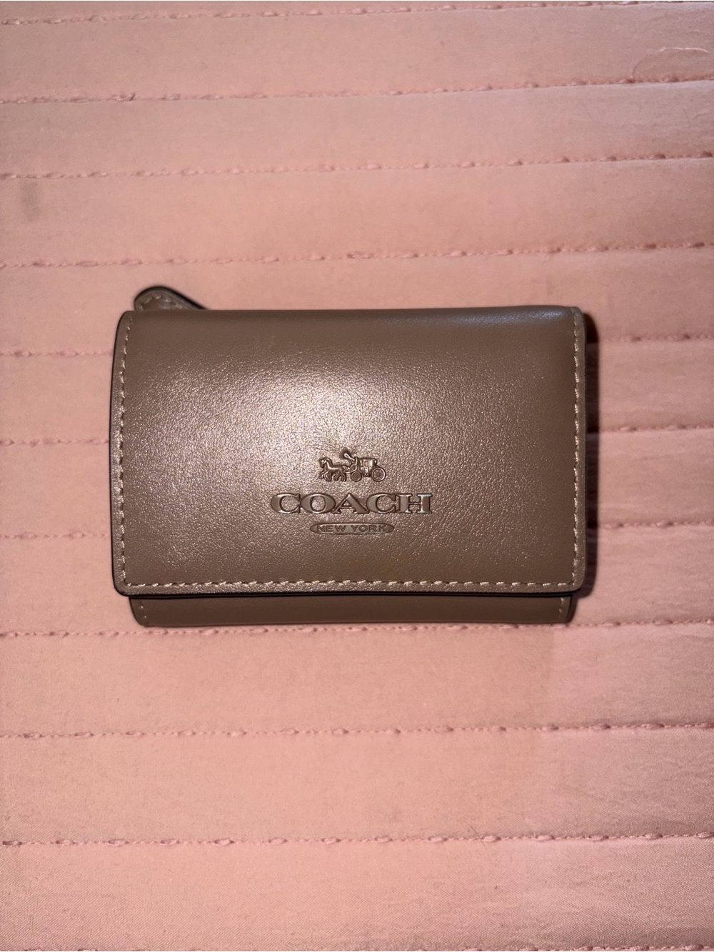 Coach Micro Wallet Dark Stone